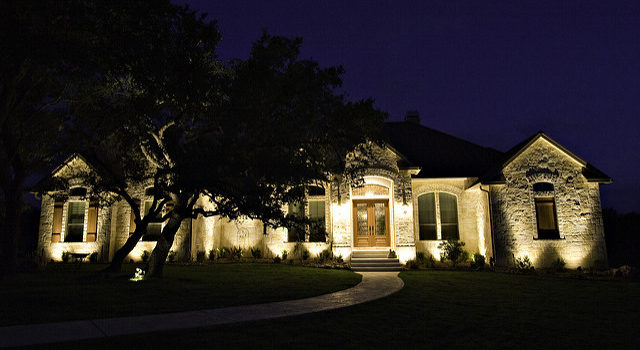 landscape lighting for security